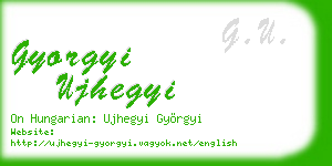 gyorgyi ujhegyi business card